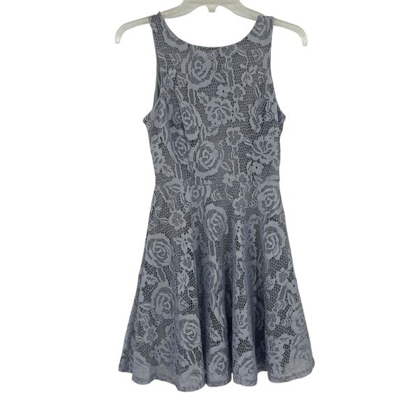 Speechless Y2K  Lace Dress Size S Romantic Party Elegant Sleeveless Skater Slate - Picture 1 of 10